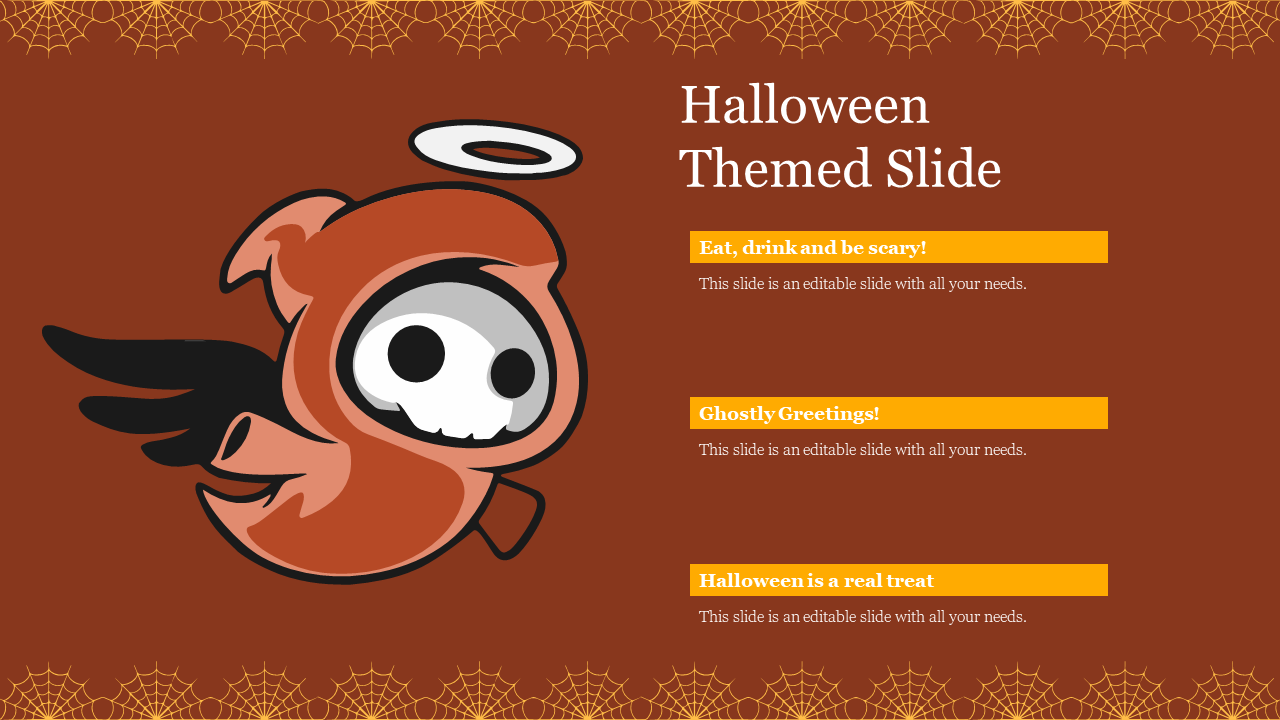 Creative Halloween Themed Slide PPT For Presentation